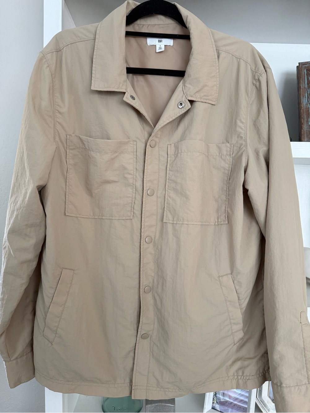bp Men's Light Beige Shirt Jacket
